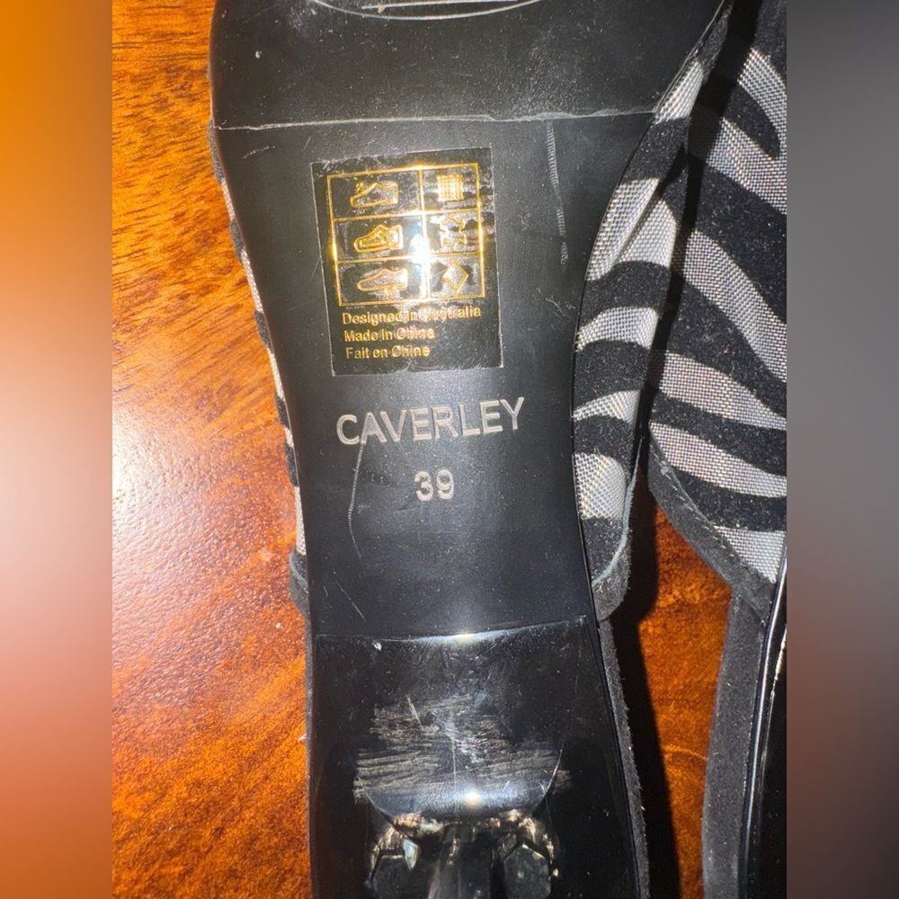 NEW Anthropologie CAVERLEY SAFARI KITTEN HEEL MULES - Picture 9 of 9